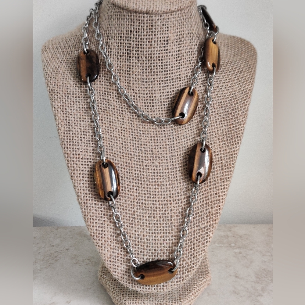 Tocara Tiger Eye Long Necklace